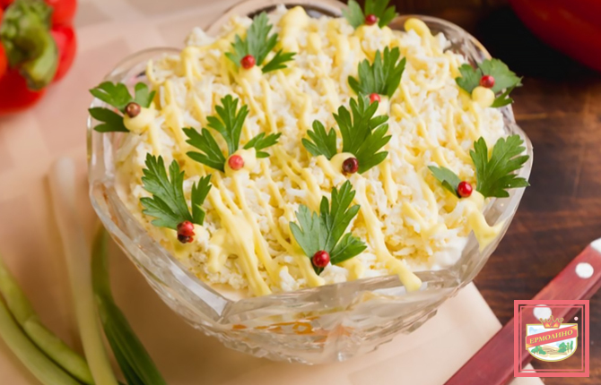 Салат с курицей и грибами фото